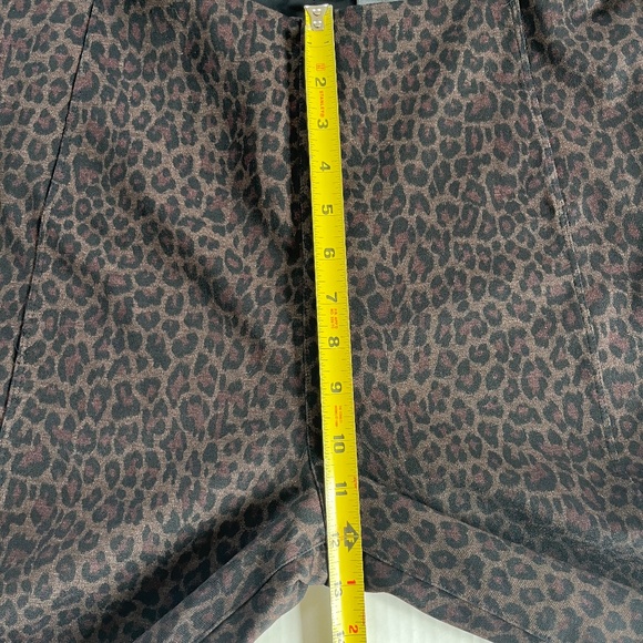 Liverpool Plus Sz 16W Leopard Print Leggings Pants Brown Pull On Stretch - Picture 7 of 9